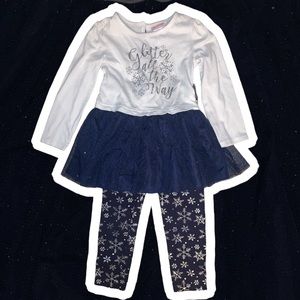 Glitter All The Way snowflake sz 4 set